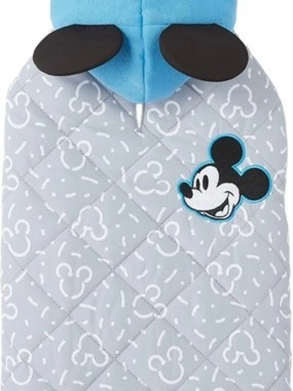 Disney Gray & Blue Mickey Quilted Pet Coat SZ XXL